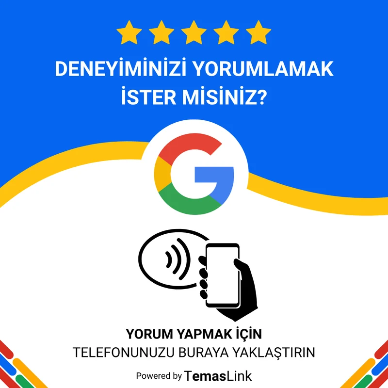 Google yorum kartı tasarımı