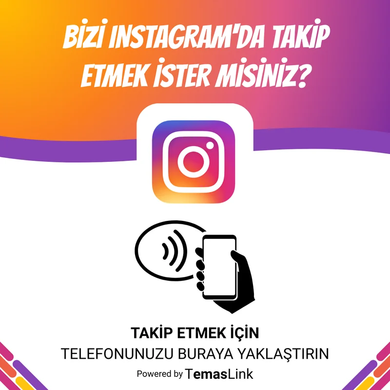 Instagram takip kartı tasarımı