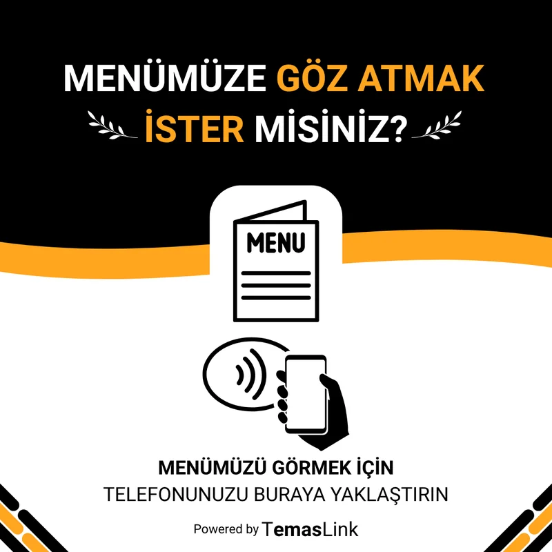Dijital menü kartı tasarımı